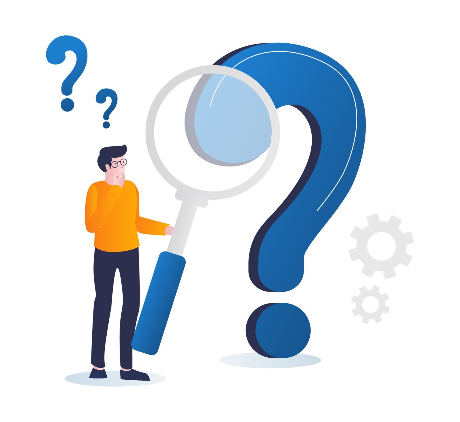 Vecteezy isometric illustration concept looking for a question mark 9160101.jpg